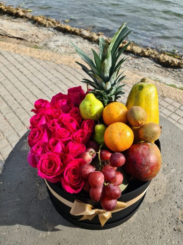 Caja de lujo XL Rosas y Frutas