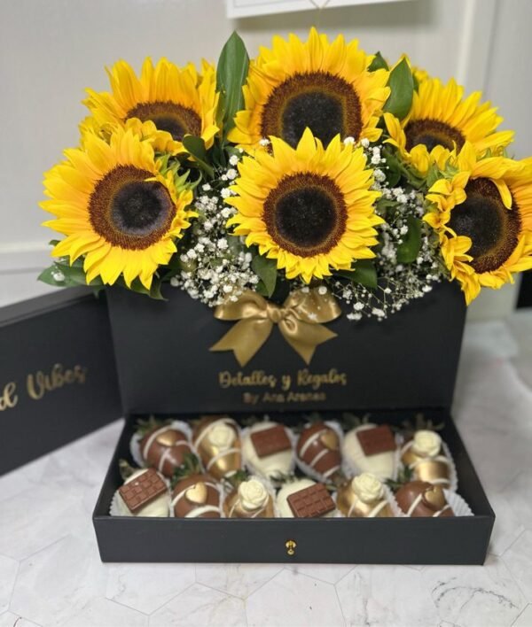 Gaveta de lujo con girasoles