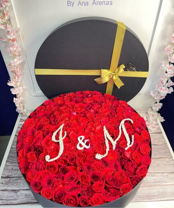 Cilindro XXL con rosas