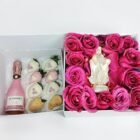 Caja de lujo Divina Gracia con Virgen iluminada LED, champaña JP Chenet y fresas con chocolate para el Día de la Madre – Blossom Cartagena