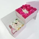 Caja de lujo Divina Gracia con Virgen iluminada LED, champaña JP Chenet y fresas con chocolate para el Día de la Madre – Blossom Cartagena